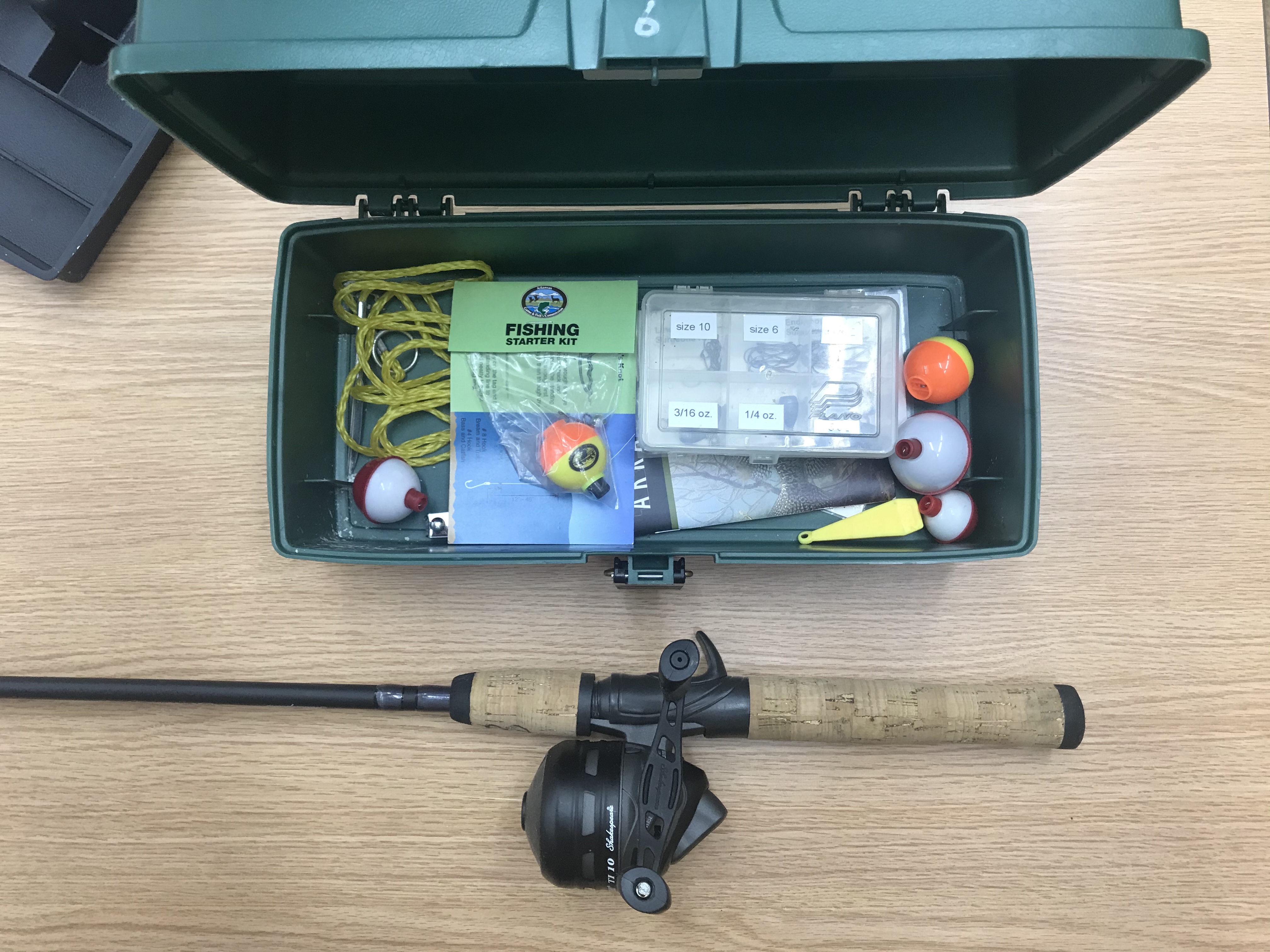 Fishing Pole and Tackle Box