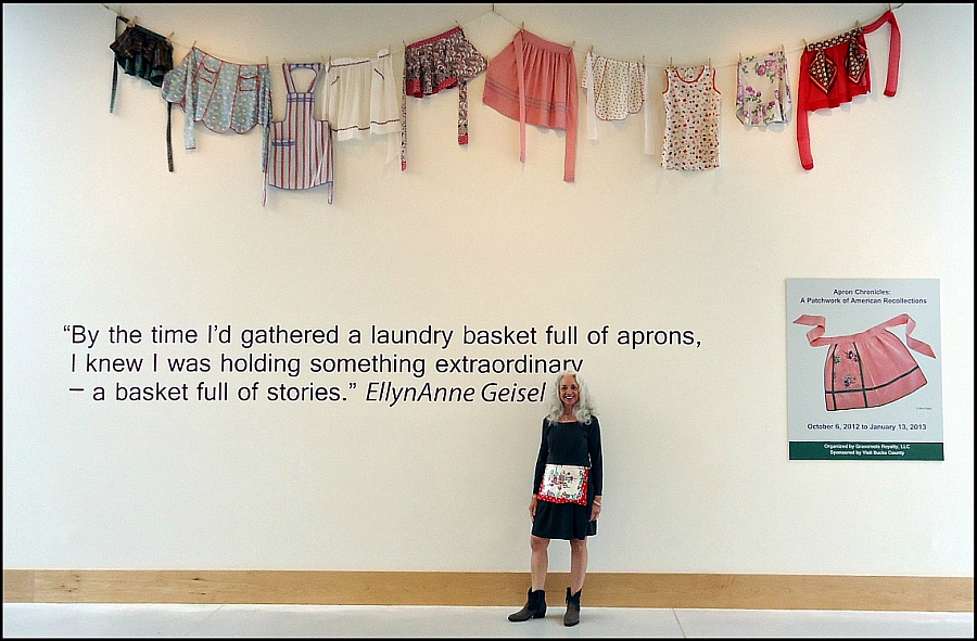 EllynAnne Geisel with Apron Chronicles Exhibit