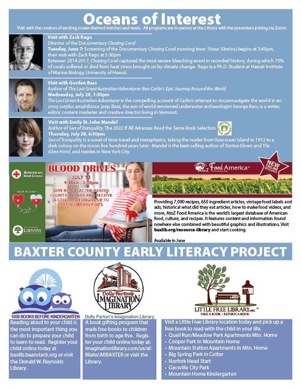 Baxter County Library 2022 Summer Program Guide 3