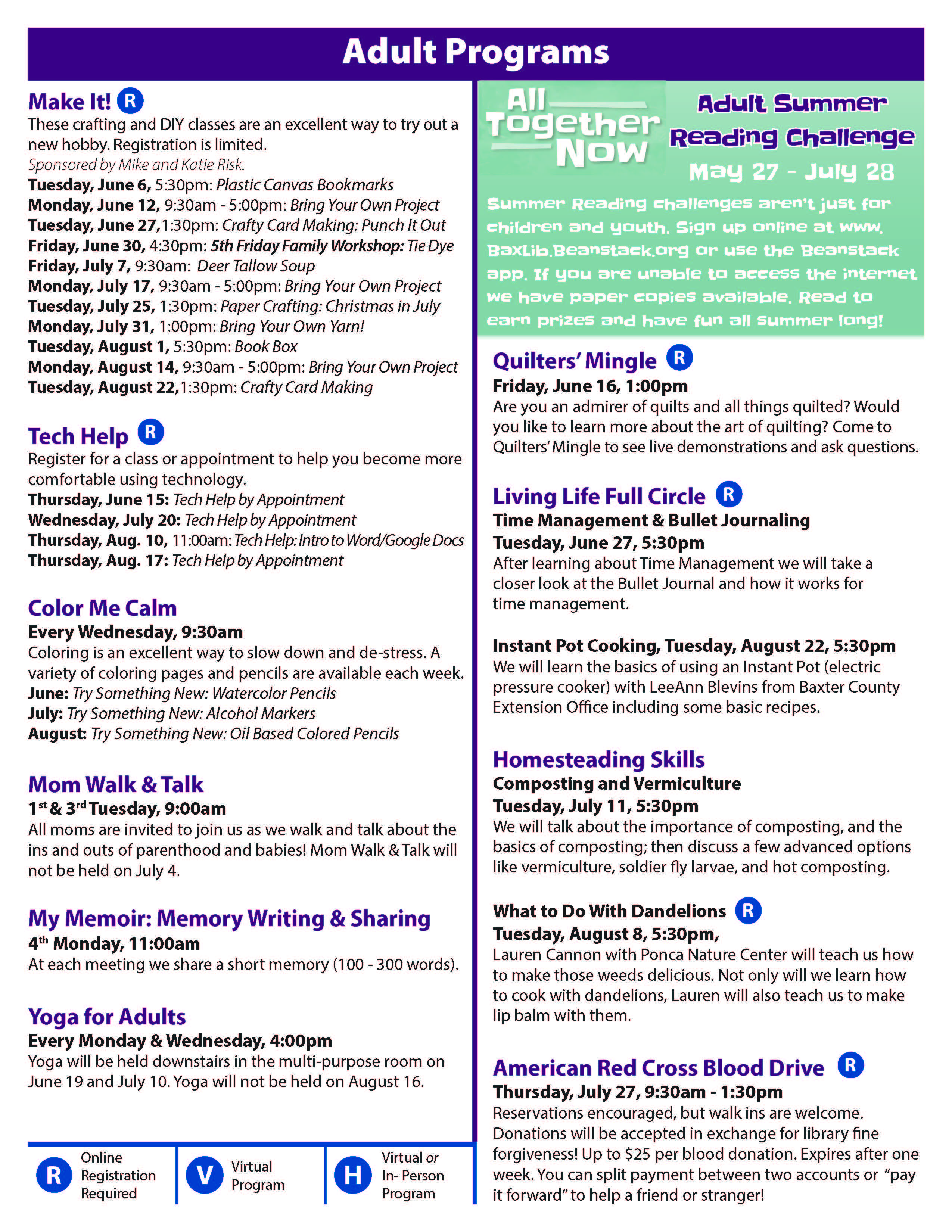 Program Guide Summer 2023 Page 2