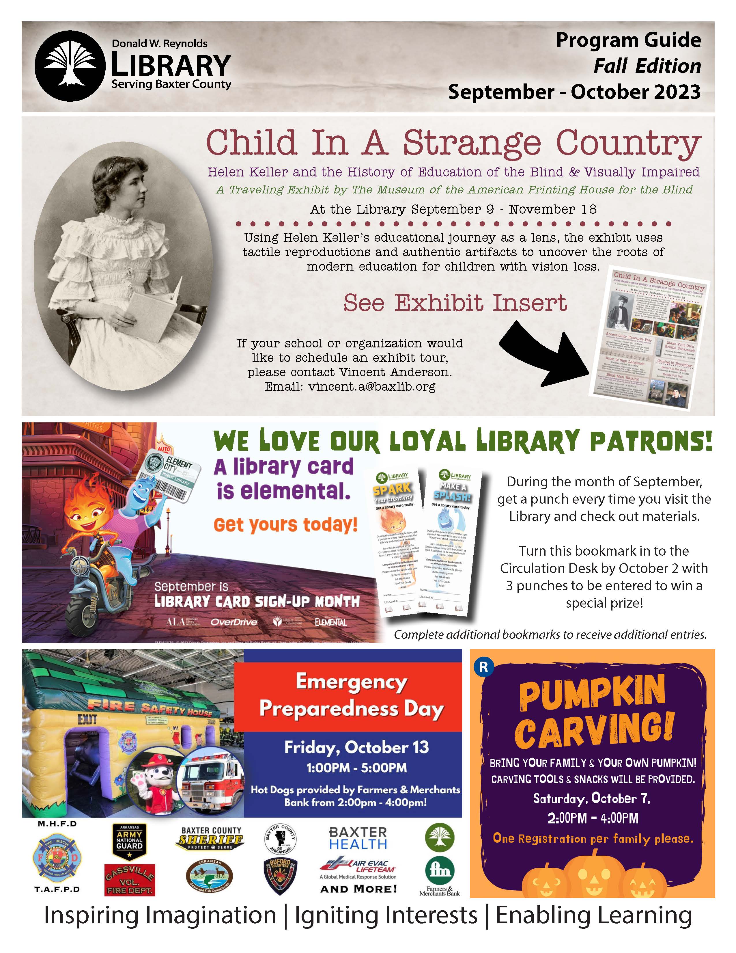 Fall 2023 Program Guide Page 1