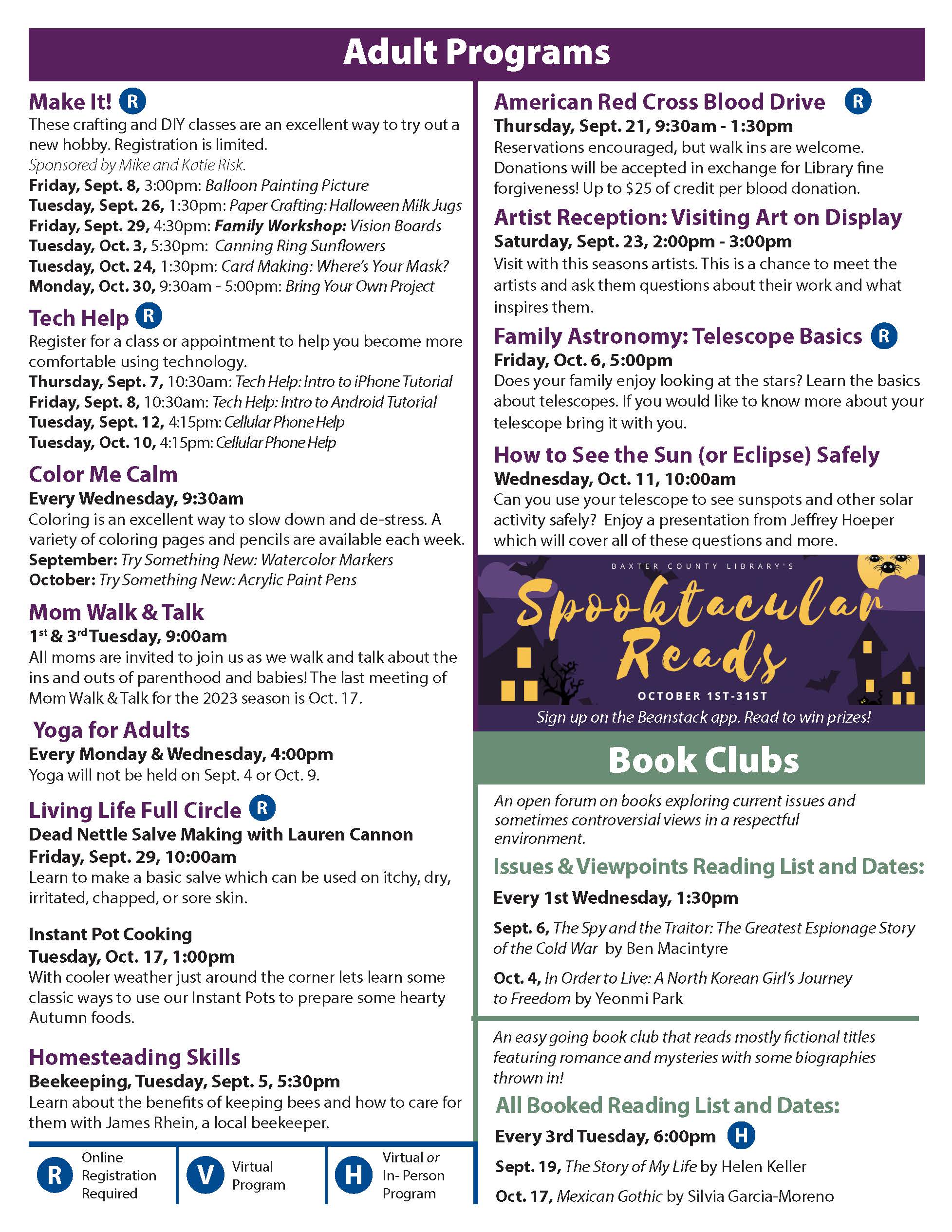 Fall 2023 Program Guide Page 4