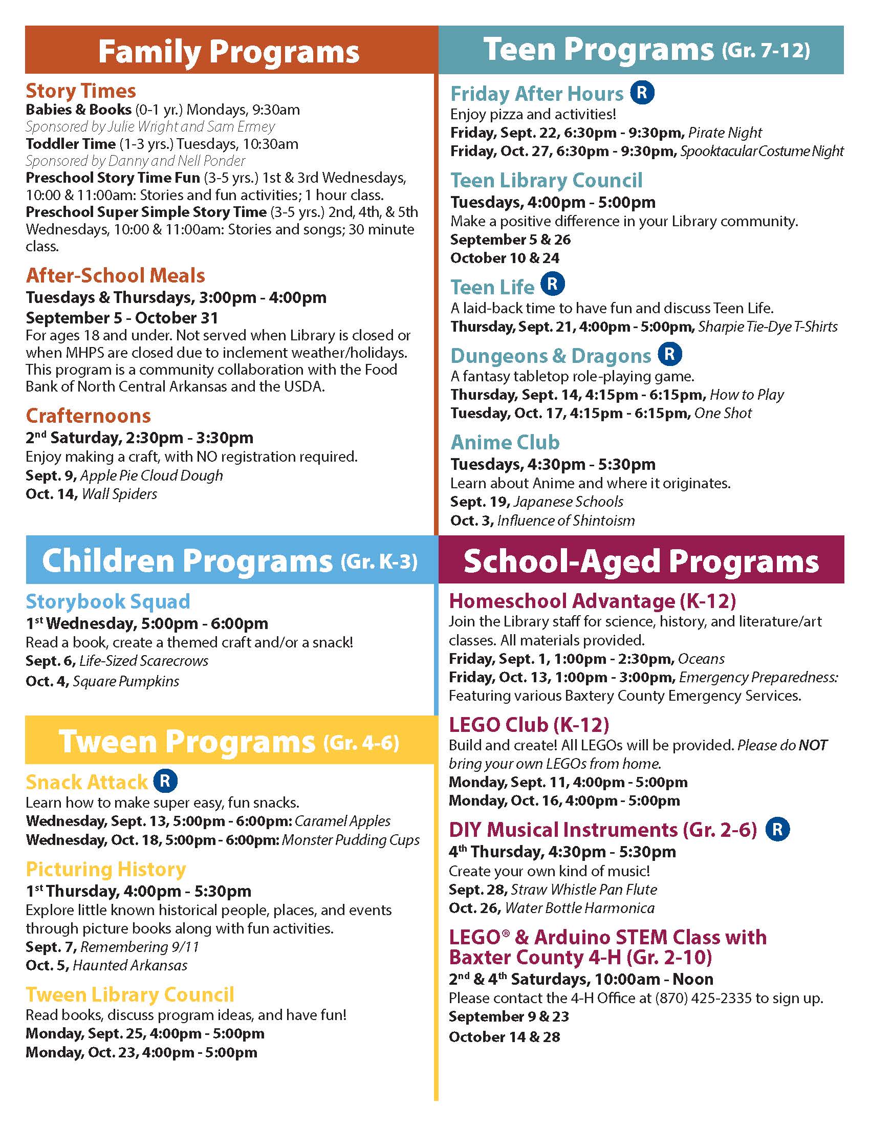 Fall 2023 Program Guide Page 5