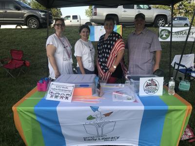 Baxter County Early Literacy Project at the Red, White, and Blue Festival 