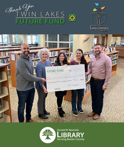 Baxter County Early Literacy Project Awarded Twin Lakes Future Fund Grant