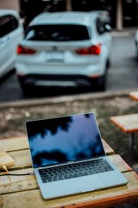 Photo of Laptop in Parking Lot