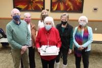 Friends of the Library Holding 40th Anniversary Cake
