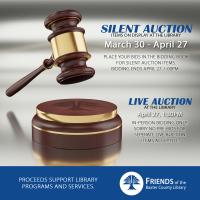 The Friends of the Library Silent Auction Begins March 30.