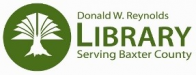 Donald W. Reynolds Library logo: "Serving Baxter County"