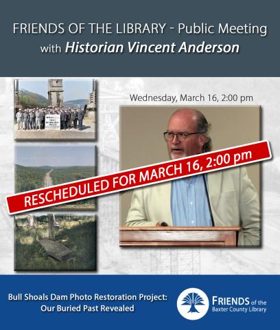 Bull Shoals Dam photo restoration project with Historian Vincent Anderson
