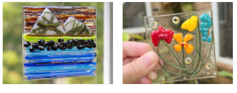 Fused glass landscapes