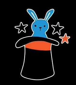 Rabbit popping out of a hat