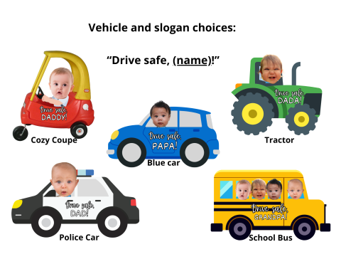 Vehicles with sayings
